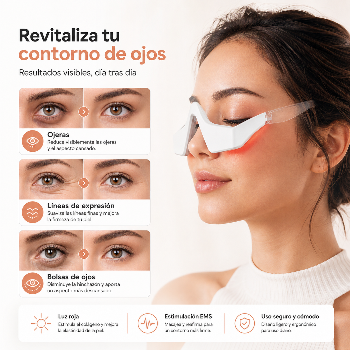 Masajeador ocular 3D